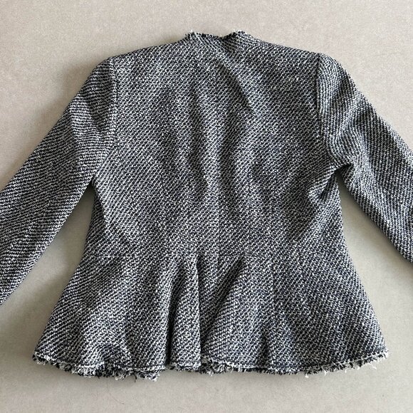 Rebecca Taylor Lurex Tweed Peplum Knit Blazer Jacket ASO Clary Fray - Picture 7 of 14